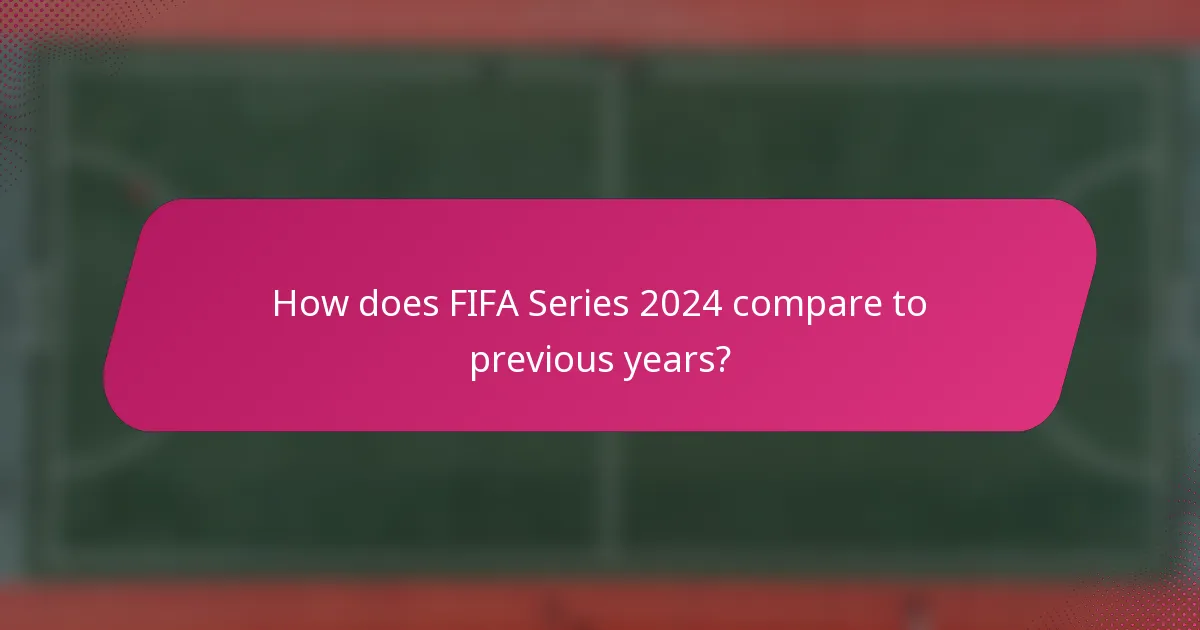 How does FIFA Series 2024 compare to previous years?